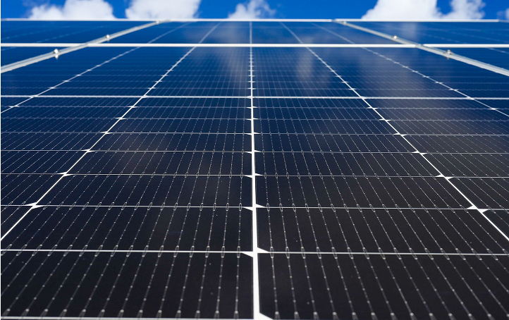 Solar panels field
